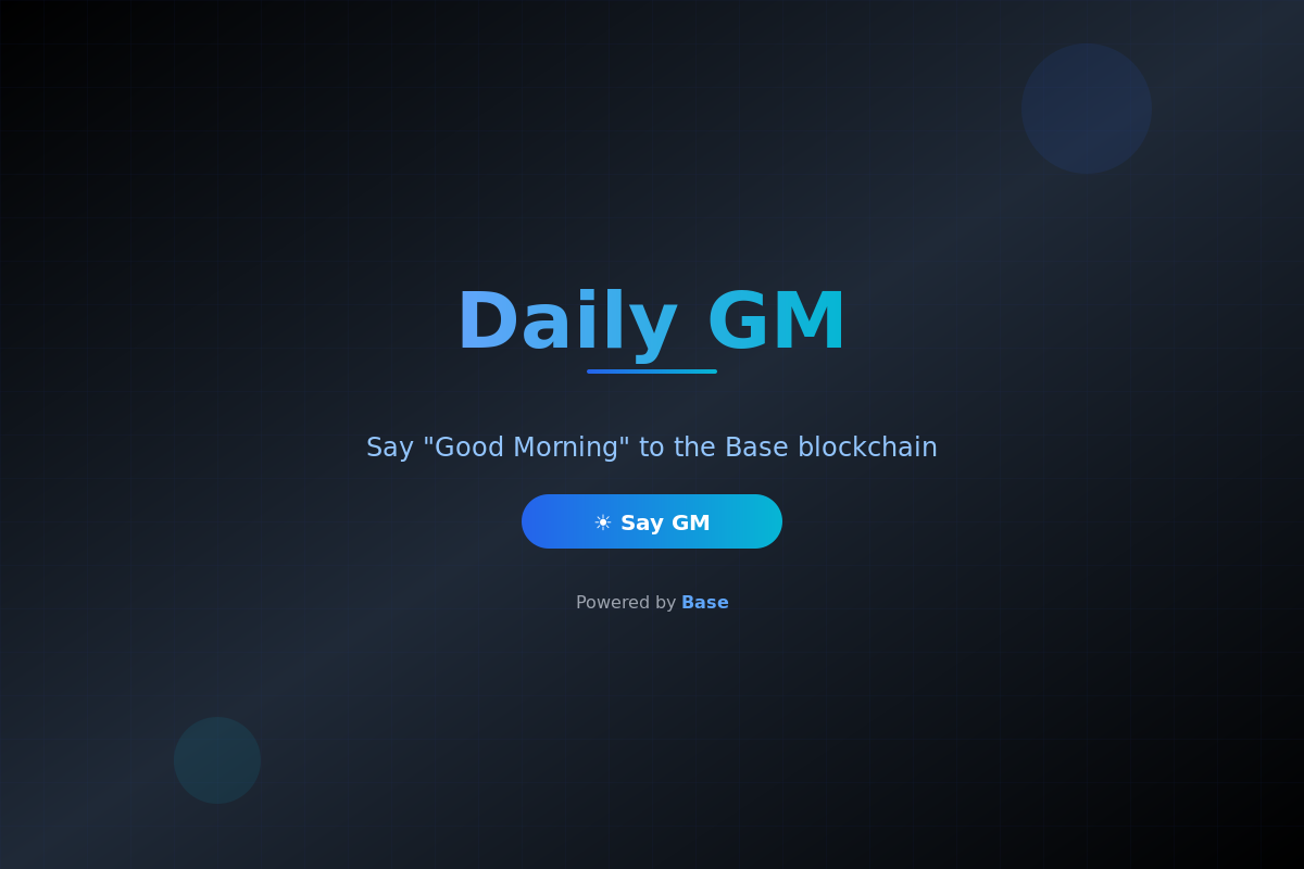 Daily GM - Farcaster Mini Apps